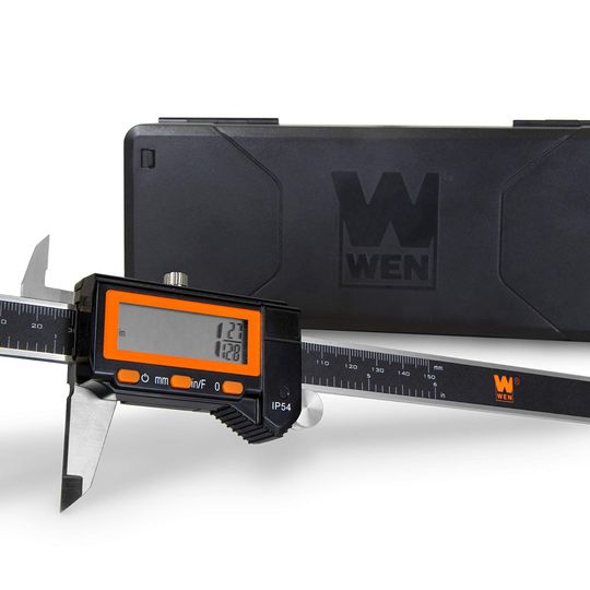 WEN 10764 Electronic 6.1" Stainless Steel Water-Resistant Digital Caliper