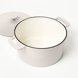 7.5qt Enamel Dutch Oven Light Gray