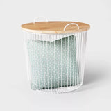 Wire Kids' Storage Floor Bin White