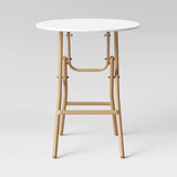 French Cafe Folding Round Patio Bistro Table