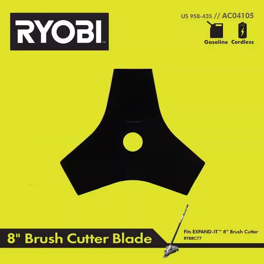 RYOBI Tri-Arc Brush Cutter Blade and Expand-It Brands AC04105