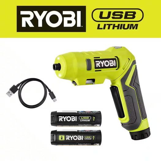 RYOBI USB Lithium Screwdriver Kit FVD50K