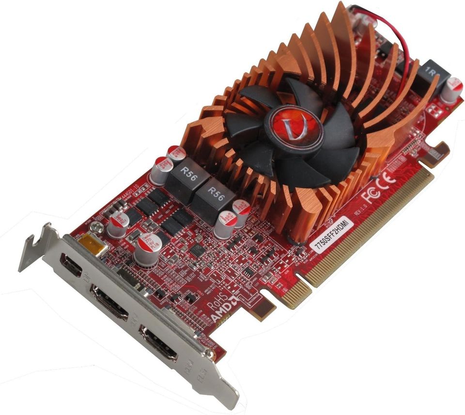 VisionTek Radeon 7750 SFF 1GB DDR3 3M (2x HDMI, miniDP) Graphics Card - 900574 PY5344