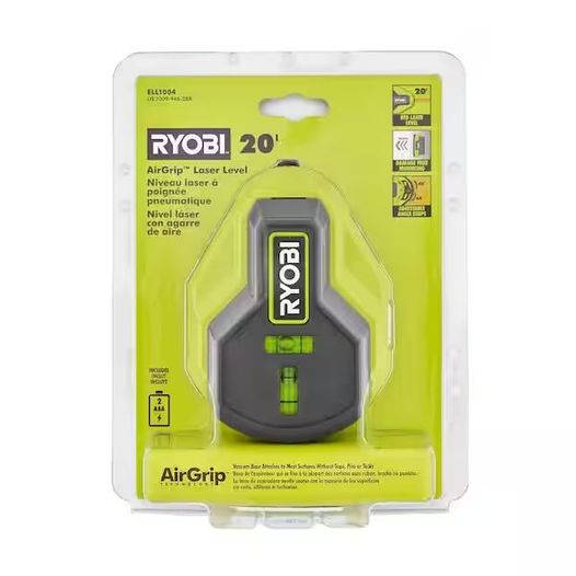 RYOBI 20' AirGrip Laser Level ELL1004