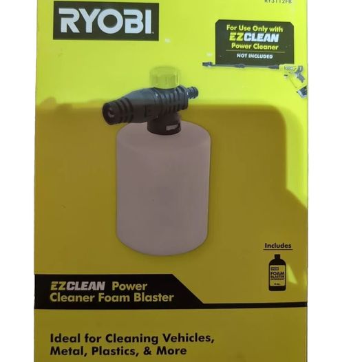 RYOBI EZClean Power Cleaner Foam Blaster Accessory RY3112FB