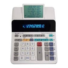 Sharp EL-1901 Paperless Printing Calculator with Check and Correct, 12-Digit LCD