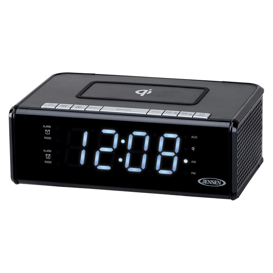 QI CHARGING AM/FM CLOCK RADIO 077283950018 QICR-200