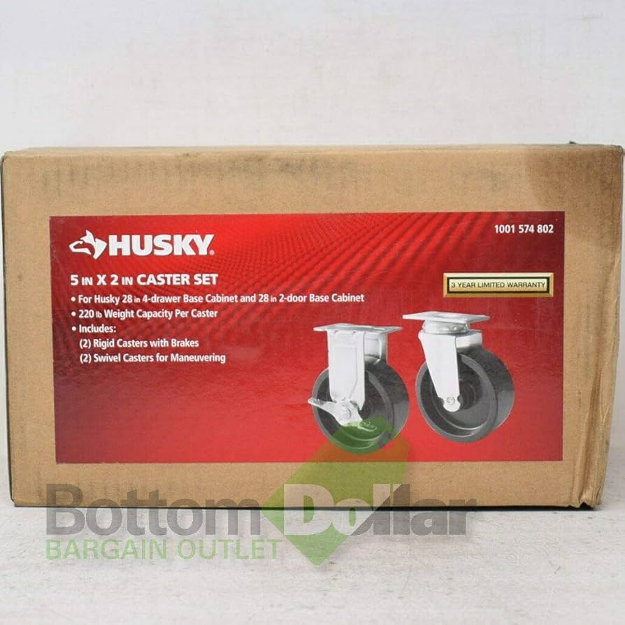 HUSKY 5IN X 2IN CASTER KIT G0502AC-US